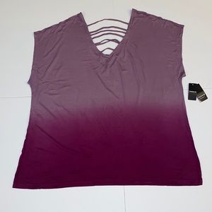 TORRID Berry Dolman Short Sleeve Top